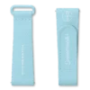 Correa de hule MoonSwatch azul claro/blanco