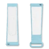 Correa de hule MoonSwatch azul claro/blanco