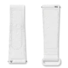 Correa de hule MoonSwatch blanca/blanca