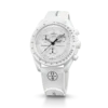 Correa de hule MoonSwatch blanca/blanca