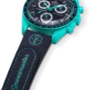 MoonSwatch de caucho azul oscuro/turquesa