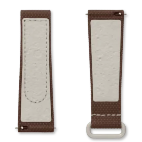 MoonSwatch de caucho marrón/beige