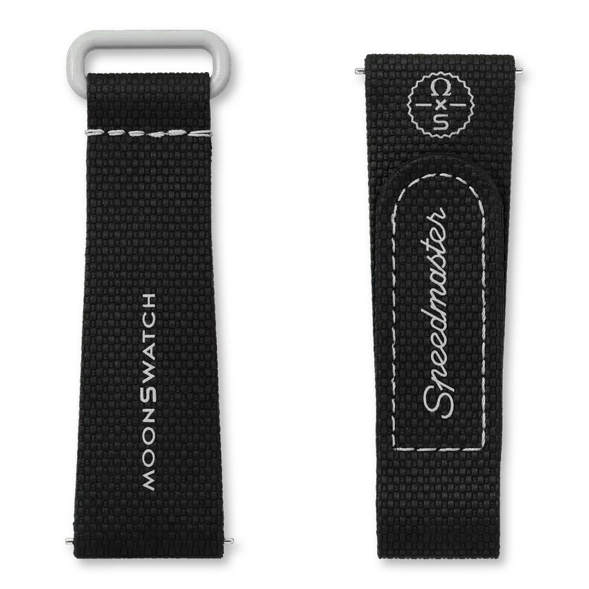 MoonSwatch de caucho negro/gris