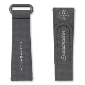 MoonSwatch Gris oscuro/Negro de caucho